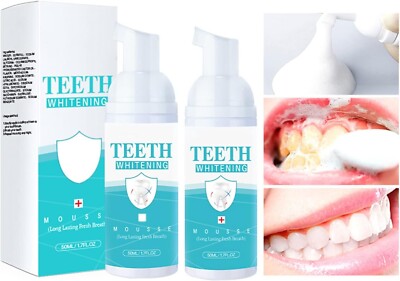 Pasta de dientes de espuma blanqueadora para dientes sensibles 2 Pack