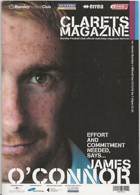 2005/06 Burnley v Millwall Championship Programme