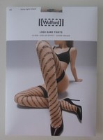 Neu & Ovp: Wolford Logo Band Tights! Gr. Xs! Fairly Light/Black! STAY-UP Effect
