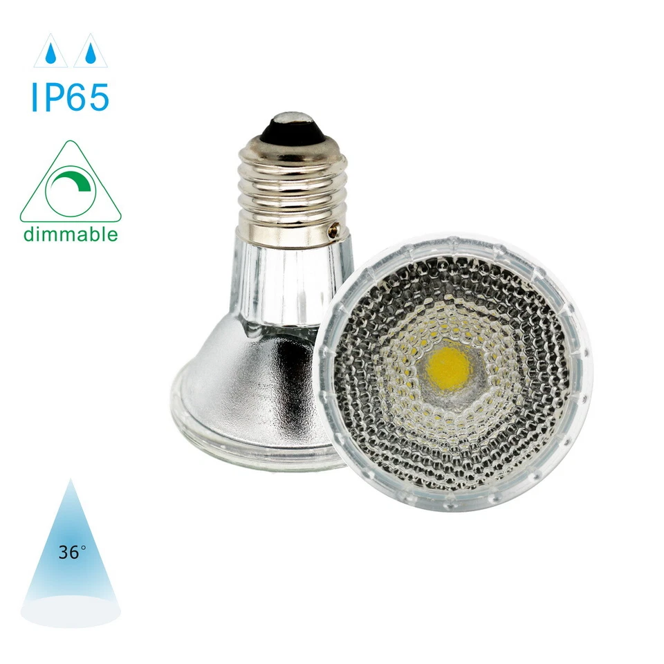 10 Pack PAR20 Led Track Light Bulb Spot Lamp 9W 110V E26 Waterproof Dimmable - Image 2 of 4