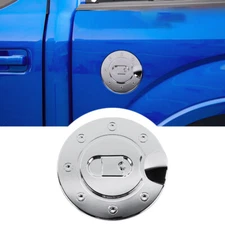 Filler Fuel Door Tank Gas Cap Cover Trim For Ford F150 04-08 Chrome Accessories