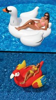 Swimline Swimming Pool Giant Rideable Inflatable Swan + Parrot | 90621 + 90629 on sale Swimline Swimming Pool Giant Rideable Inflatable Swan + Parrot | 90621 + 90629 on sale
