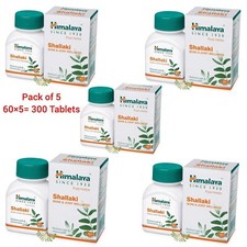 5 X Himalaya SHALLAKI 60 Tablets  Indian frankincense  Boswellia serrata