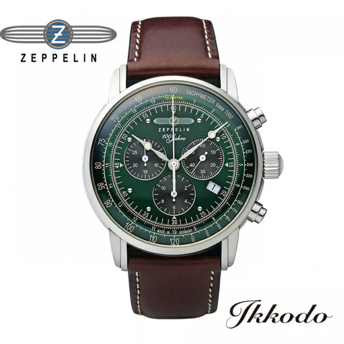 ZEPPELIN Special Edition 100th Anniversary Model Quartz Green Dial 7686-4