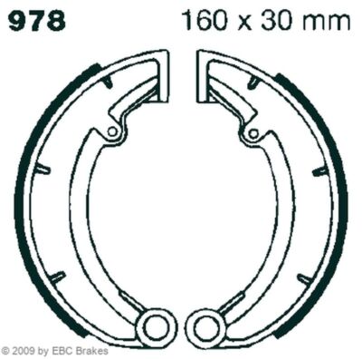 Premium Bremsbacken 978 für MZ/MUZ