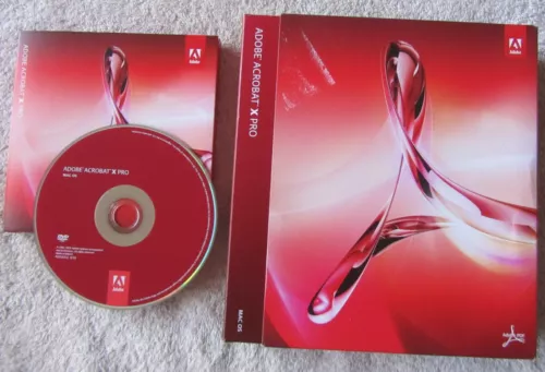 Adobe Acrobat X Pro Professional Mac Full Retail Version 10, PN: 65083167