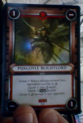 Warhammer Champions Savagery TCG  : Pusgoyle Blightlord  FOIL