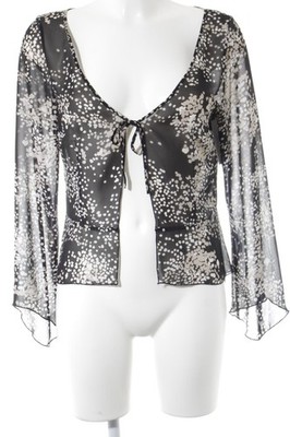 MEXX Blouson Damen Jacke Gr. DE 38 schwarz-creme Casual-Look