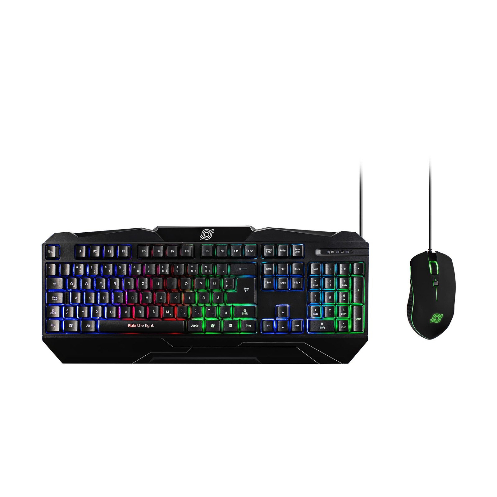 MediaRange Gaming Series Keyboard and Optical 6 Buttons Gaming Mouse Set, QWERTZ