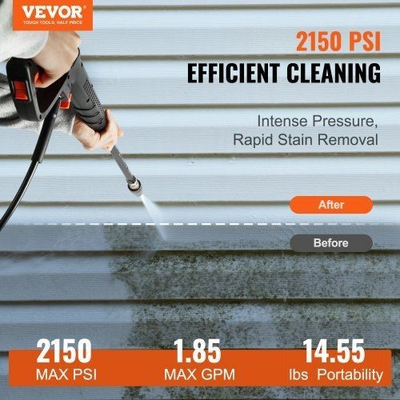 #ad Electric Pressure Washer 2150PSI 185GPM Foam Cannon HighPressure with 5 $100.71