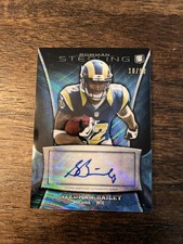 2013 Bowman Sterling - Autographs Stedman Bailey #BSA-SB Blue Refractor /99 (AU,