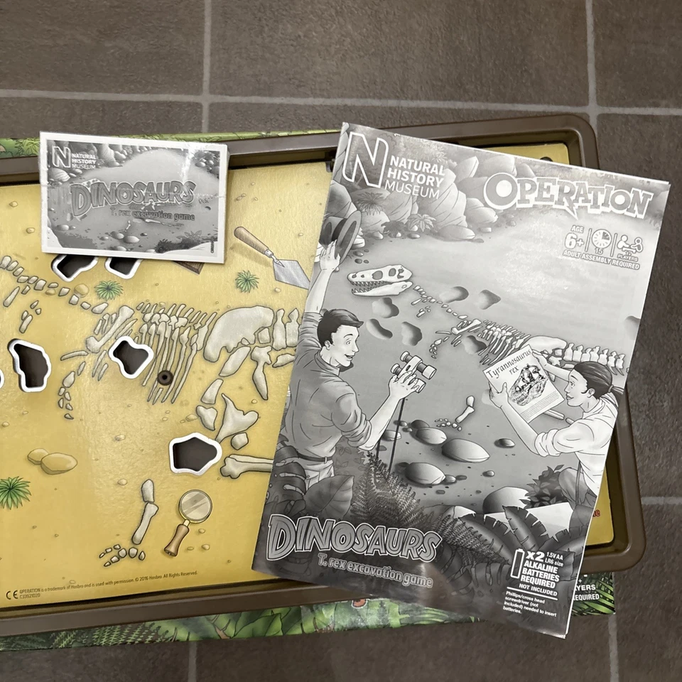 Operation Dinosaurs TRex excavation game Natural History Museum see description  - Image 2 of 4