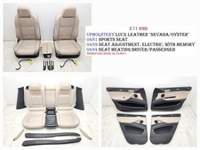 BMW E71 X6 Sport Ledersitz Nevada OYSTER elektrisch beheizt Sitzset AA