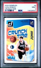2024 PANINI DONRUSS CRUNCH TIME #8 LUKA DONCIC PSA 9
