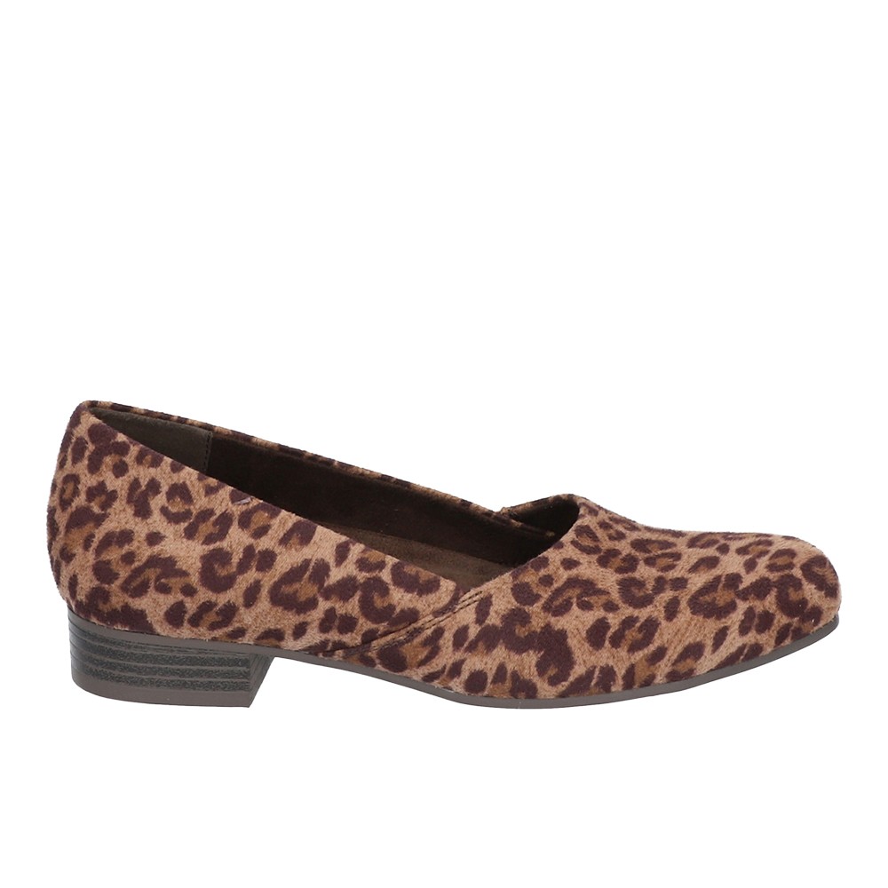 Easy Street Peace Cheetah Round Toe Block Heels Pumps Womens Size 6.5 D Dress Ca