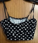NWOT Aeropostale BETHANY MOTA Black Crop Top Sz Med JUNIORS BUSTIER ADJUSTABLE — photo 1
