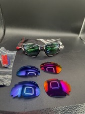 Oakley Jawbone BMX Chrome Jade/ Red/Violet Iridium Lenses 24-218