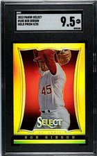 2013 Panini Select #105 Bob Gibson GOLD PRIZM /25  SGC 9.5