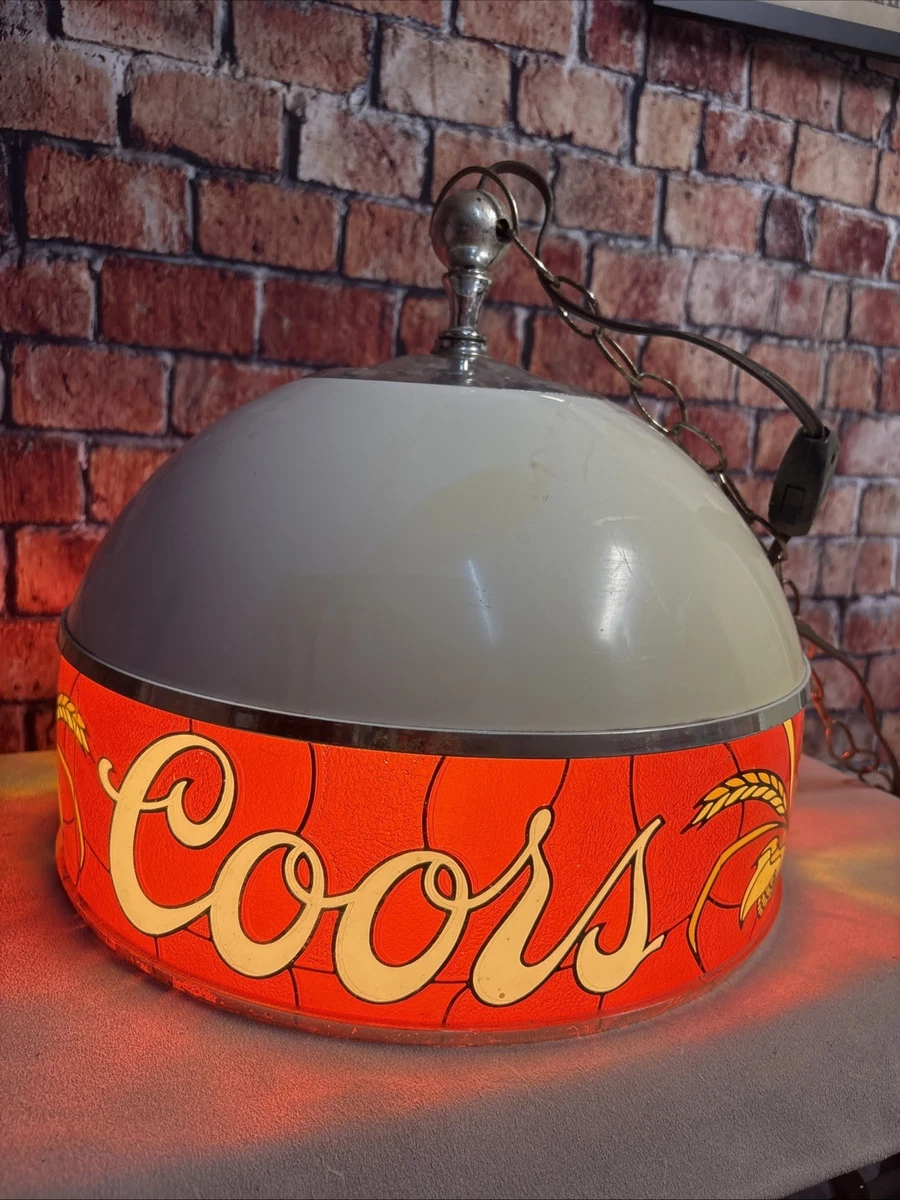 Hanging Pool Table Light In Collectible Coors Signs & Tins for
