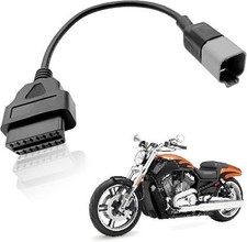 OBD Diagnostic Adapter Cable 6 Pin to 16 Pin Compatible with UTV ATV Motorcycles