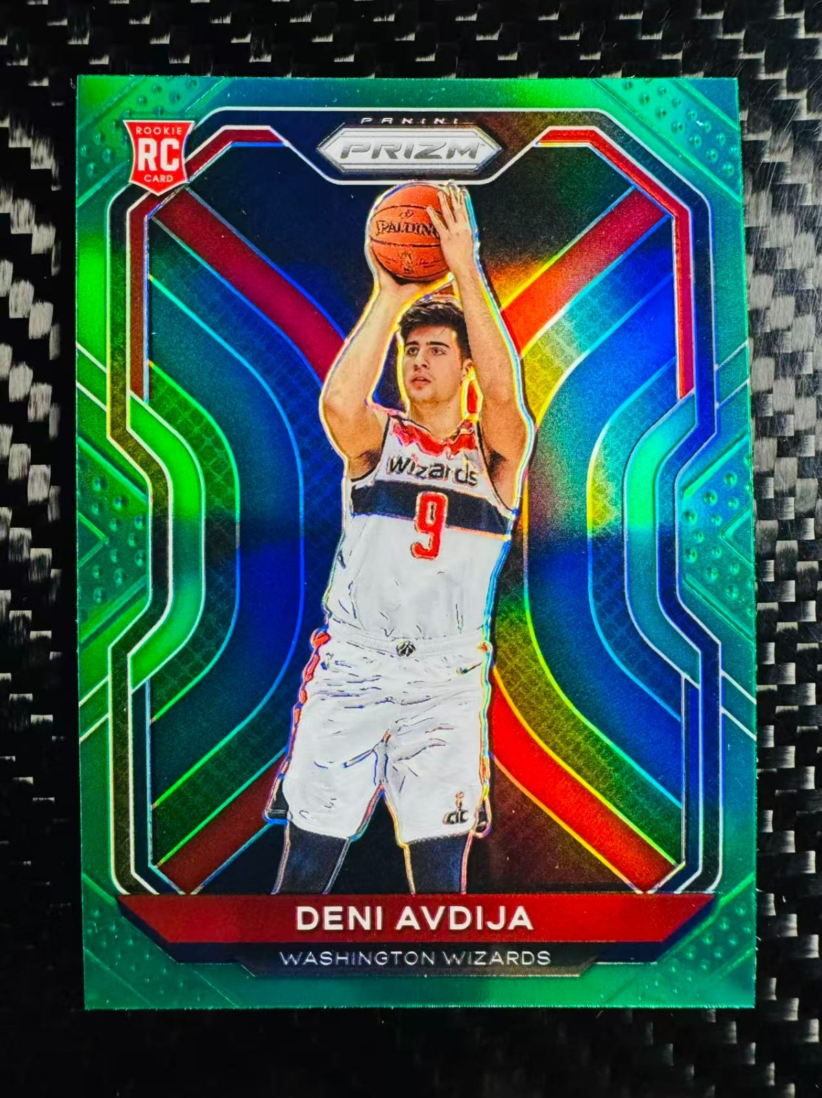 Deni Avdija 2020-21 Panini Prizm Base Green RC #290 Wizards [1]