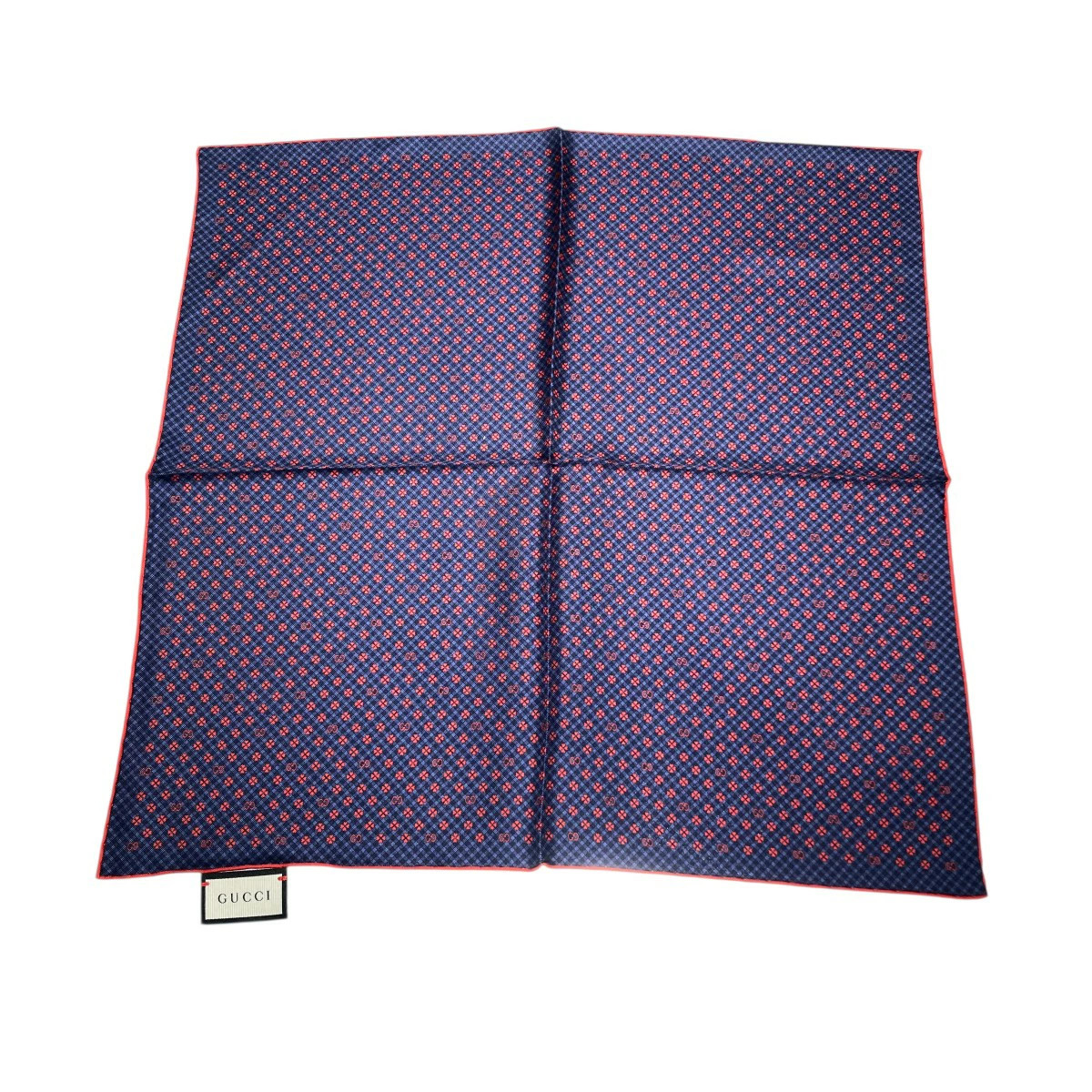 Gucci Interlocking G Logo Clover Handkerchief Sca… - image 1