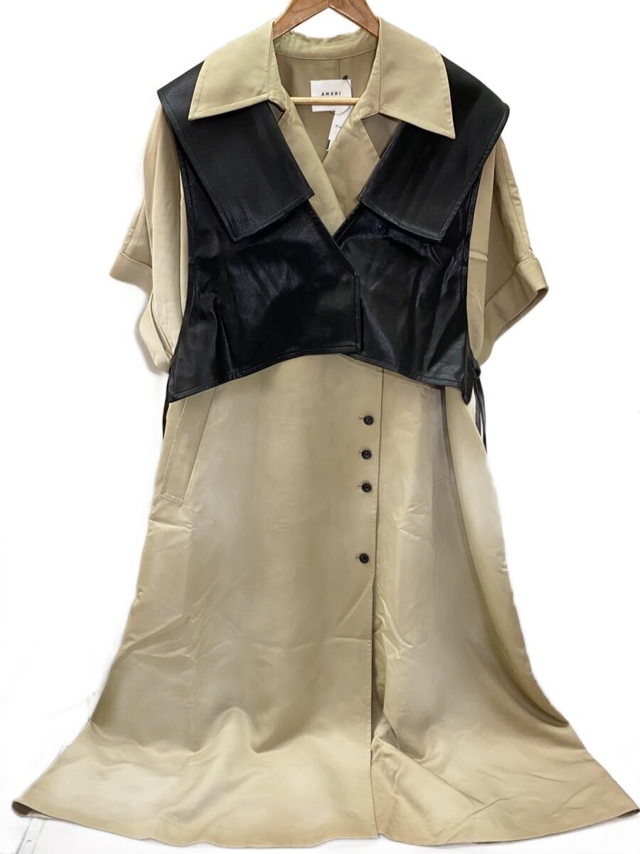 Ameri Trench Multi Way Long Vest/M/-/Beg/01410740… - image 1