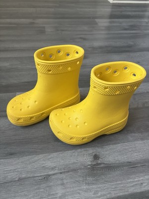 Crocs knallgelbe klassische Gummistiefel Regenstiefel Gr. 9