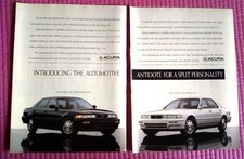 1992 Acura Vigor GS 2 Page Print Ad