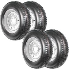 4pcs St20575d15 Trailer Tires 15 Rims 5 Lug On 4.5 Load Range C Travelcamper