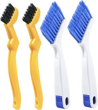 4 PCS Multi Purpose Small Crevice Cleaning Brushes for Tight Narrow Space, Small
