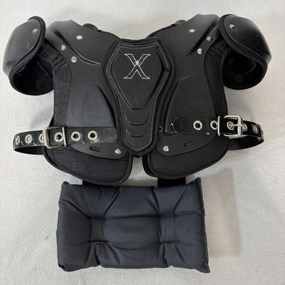 Xenith Football Shoulder Pads Protective Gear Back Plate Black Sz M Kids