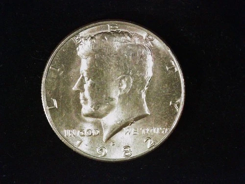 1982-D Kennedy Half Dollar AU++ (1) . Free Shipping!