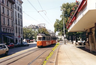Straßenbahn Foto 6x4 Strassenbahn - Genf Schweiz Bild 2. Juni 1988