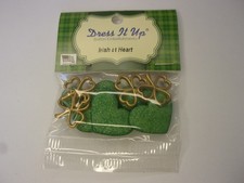 Dress It Up Irish At Heart Novelty Embellishments  Crafts Cards
