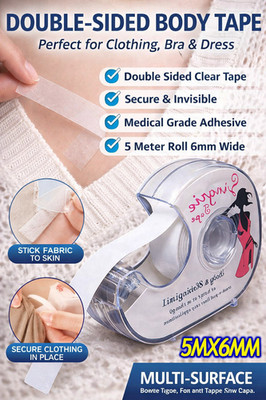 Double Sided Body Tape Clear Invisible Bra Dress Clothing Adhesive Tape