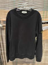 Stone Island Black Crew Neck Pullover Sweatshirt - Size XL - 771563020
