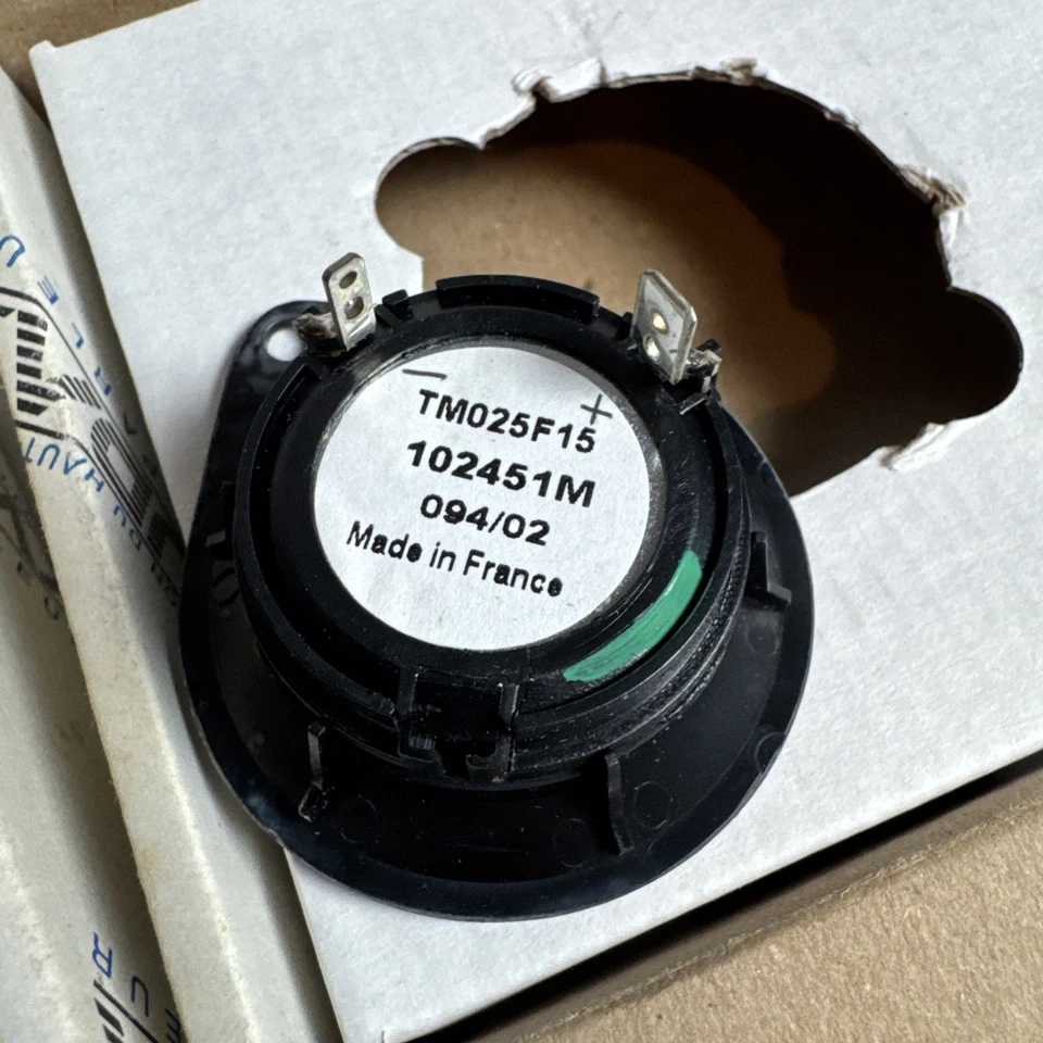 Par de Tweeter Audax TM025F15 Hecho en Francia Nuevo Antiguo Stock 2 Foto 4 de 4