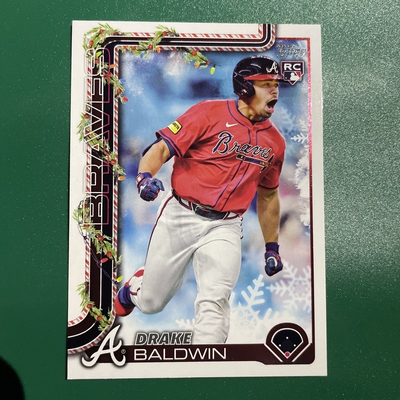 2025 Topps Holiday Drake Baldwin #H60 Rookie Card RC Atlanta Braves