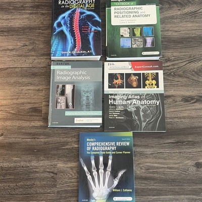 College Books Radiography Human Anatomy Education Mixed Lot 5, X-Ray Students