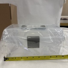 Plastic Storage Box with Removable Tray Clear Craft Organizers and Storage