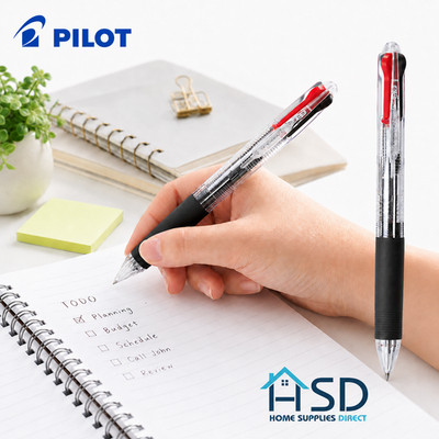 Pilot Feed 4 Farben Kugelschreiber Multistift Rot Blau Schwarz Grün Clicker 1,0 mm