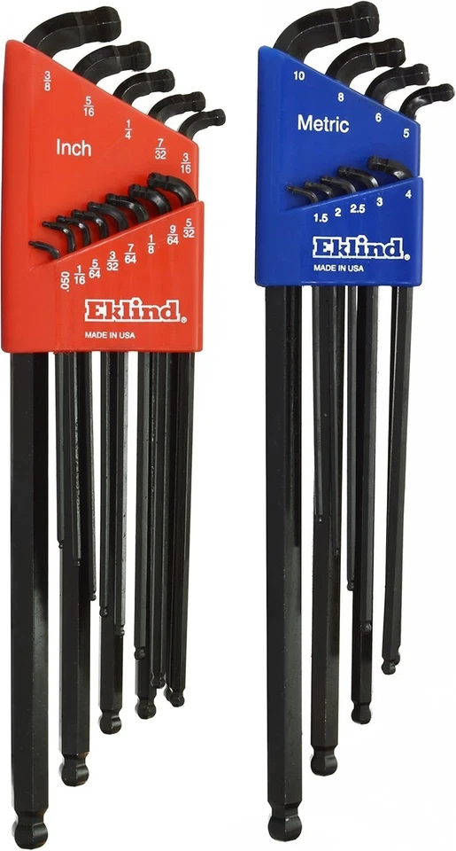 Durable Rust-Resistant 22pc Hex Key Set - Dual Inch & Metric Sizes Included - Image 3 of 4