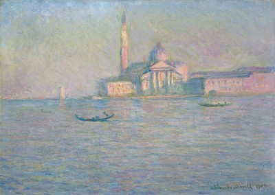 Claude Monet Impressionist Wall Art Poster - Serene Venetian Scene