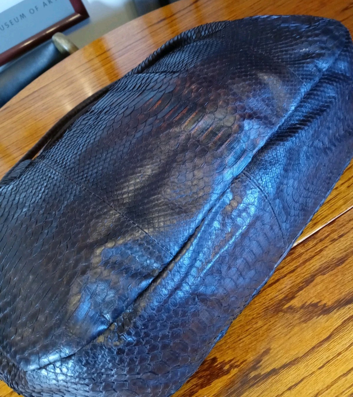 Rodrigo Otazu Brown Large Python Hobo Shoulder Ba… - image 10