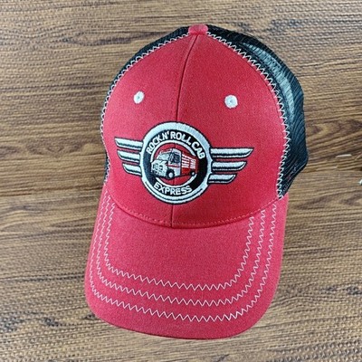 Snap On Rock N'Roll Cab Express Cap Red & Black Adjustable Mesh Trucker Hat