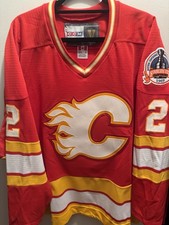 Calgary Flames Al MacInnis 1989 Stanley Cup CCM Jersey Size XL