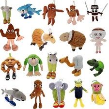 Italian Brainrot Plush Toys Tung Tung Tung Sahur Tralalero Ballerina Cappuccino