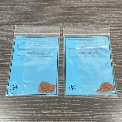 2x 7mm feine Ringgliederketten Duncan Modell | 2x 20'' 51cm | Modelle Bausatz Zubehör