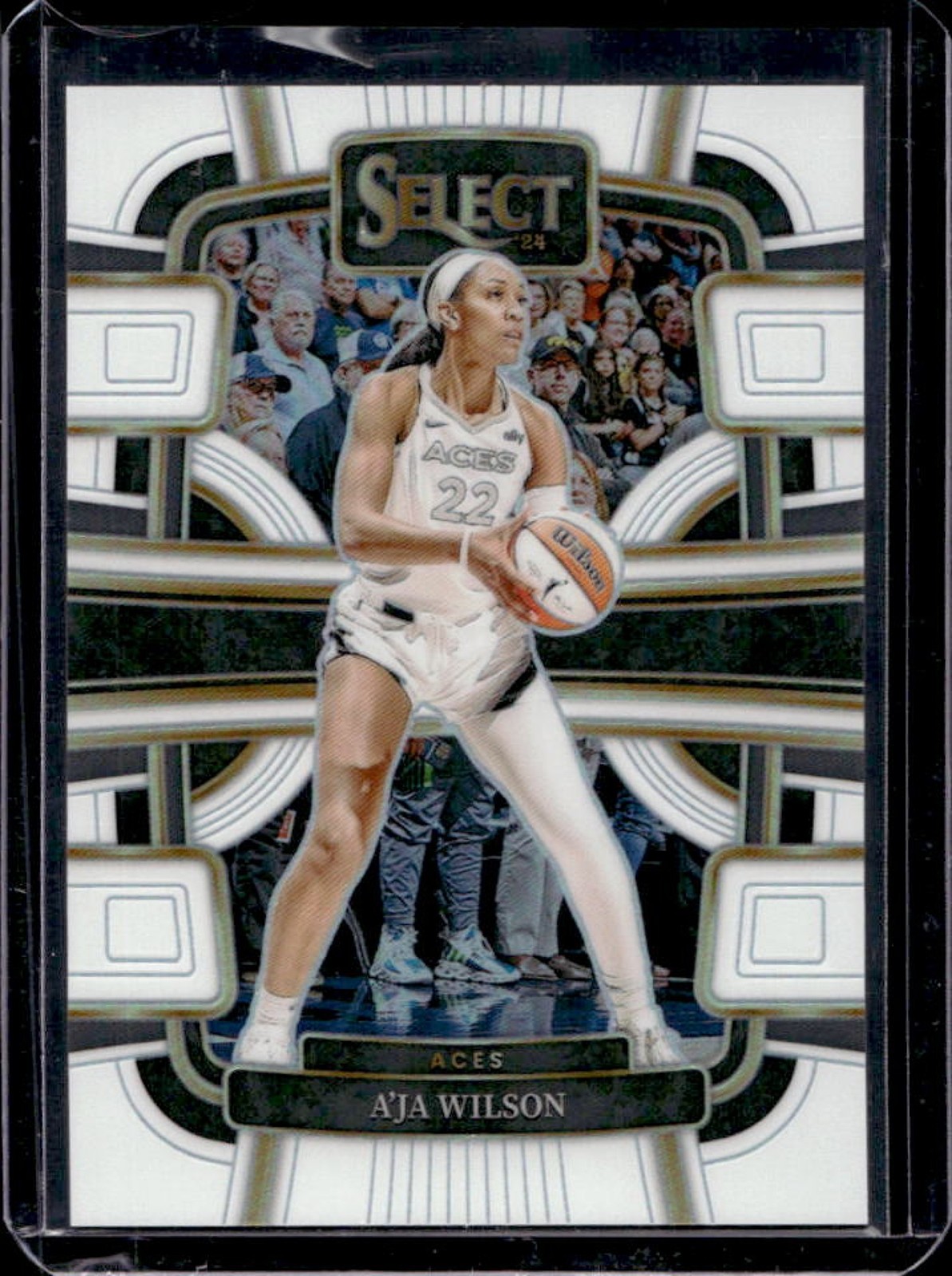 2024 Select WNBA A ja Wilson White Prizm Concourse #77/99 Aces